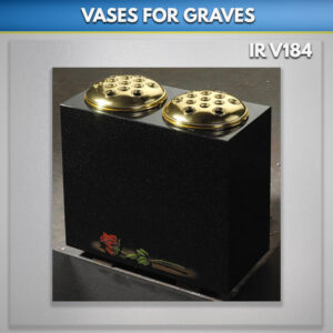 square granite vases for graves